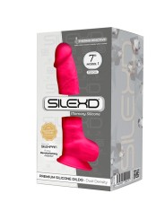 SILEXD MODELO 1 PENE REALISTICO SILICONA PREMIUM SILEXPAN FUCSIA 175 CM