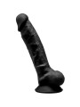 SILEXD MODELO 1 PENE REALISTICO SILICONA PREMIUM SILEXPAN NEGRO 175 CM