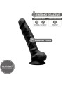 SILEXD MODELO 1 PENE REALISTICO SILICONA PREMIUM SILEXPAN NEGRO 175 CM