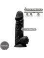 SILEXD MODELO 1 PENE REALISTICO SILICONA PREMIUM SILEXPAN NEGRO 215 CM