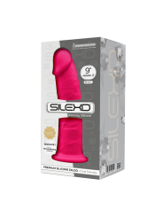 SILEXD MODELO 2 PENE REALISTICO SILICONA PREMIUM SILEXPAN FUCSIA 23 CM