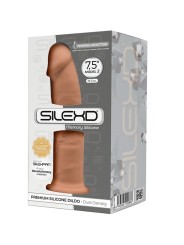 SILEXD MODELO 2 PENE REALISTICO SILICONA PREMIUM SILEXPAN CARAMELO 19 CM