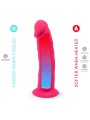 SILEXD MODELO 2 PENE REALISTICO SILICONA PREMIUM SILEXPAN FUCSIA 192 CM