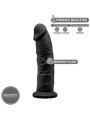 SILEXD MODELO 2 PENE REALISTICO SILICONA PREMIUM SILEXPAN NEGRO 19 CM