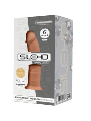 SILEXD MODELO 2 PENE REALISTICO SILICONA PREMIUM SILEXPAN CARAMELO 154 CM