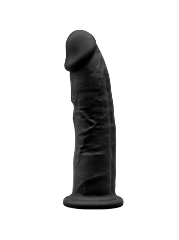 SILEXD MODELO 2 PENE REALISTICO SILICONA PREMIUM SILEXPAN NEGRO 15 CM