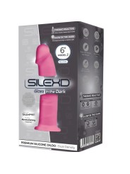 SILEXD MODELO 2 PENE REALISTICO SILICONA PREMIUM SILEXPAN ROSA FLUORESCENTE 15 CM
