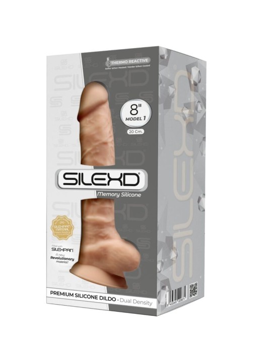 SILEXD MODELO 1 PENE REALISTICO SILICONA PREMIUM SILEXPAN 20 CM