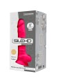 SILEXD MODELO 1 PENE REALISTICO SILICONA PREMIUM SILEXPAN FUCSIA 20 CM