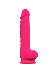 SILEXD MODELO 1 PENE REALISTICO SILICONA PREMIUM SILEXPAN FUCSIA 38 CM