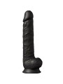 SILEXD MODELO 1 PENE REALISTICO SILICONA PREMIUM SILEXPAN NEGRO 38 CM