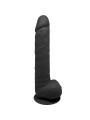 SILEXD MODELO 1 PENE REALISTICO SILICONA PREMIUM SILEXPAN NEGRO 38 CM
