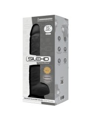SILEXD MODELO 1 PENE REALISTICO SILICONA PREMIUM SILEXPAN NEGRO 38 CM