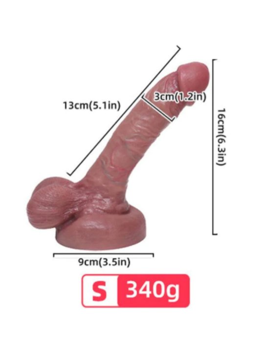 ARMONY DILDO REALISTICO SILICONA LIQUIDA 13 CM