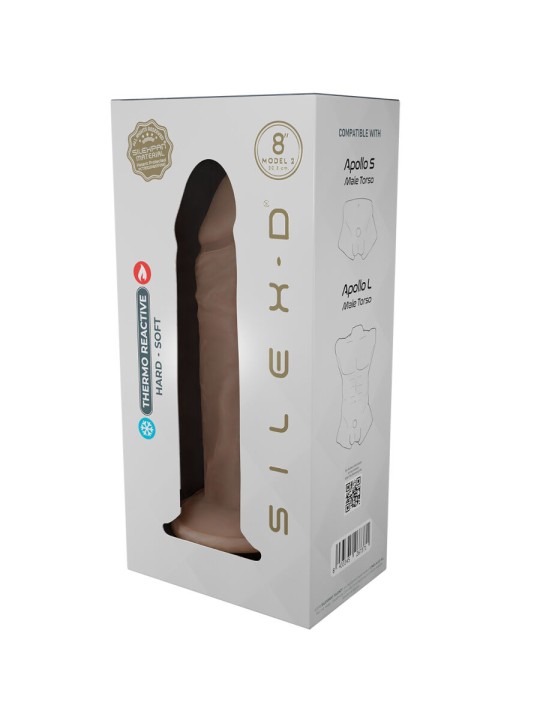 SILEXD PENE REALISTICO MODELO 8 SILICONA LIQUIDA 206 CM