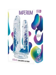 ALIVE IMPERIUM PENE REALISTICO DOBLE TRANSPARENTE 12 14 CM