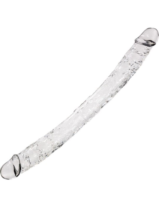 ALIVE SUPREME PENE REALISTICO DOBLE TRANSPARENTE 385 CM