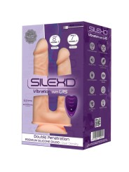 SILEXD MODELO 1 PENE REALISTICO DOBLE PENETRACION VIBRADOR SILICONA PREMIUM SILEXPAN CONTROL REMOTO 175 195 CM