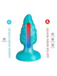 SILEXD MELTY PLUG ANAL FANTASY SILICONA LIQUIDA TERMOREACTIVO AZUL CELESTE 92 CM