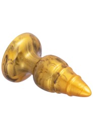 SILEXD GOLDY PLUG ANAL FANTASY SILICONA LIQUIDA TERMOREACTIVO ORO 92 CM