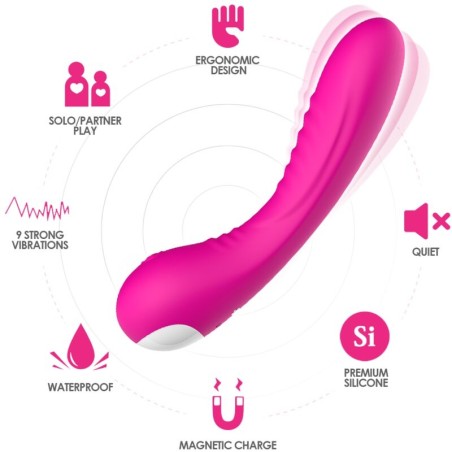 ARMONY LEGEND VIBRADOR SILICONA FUCSIA