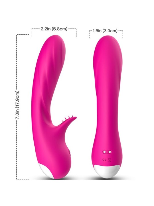 ARMONY ROMANCE VIBRADOR CON ESTIMULADOR FUCSIA