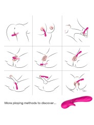 ARMONY ROMANCE VIBRADOR CON ESTIMULADOR FUCSIA