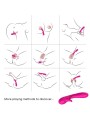 ARMONY ROMANCE VIBRADOR CON ESTIMULADOR FUCSIA