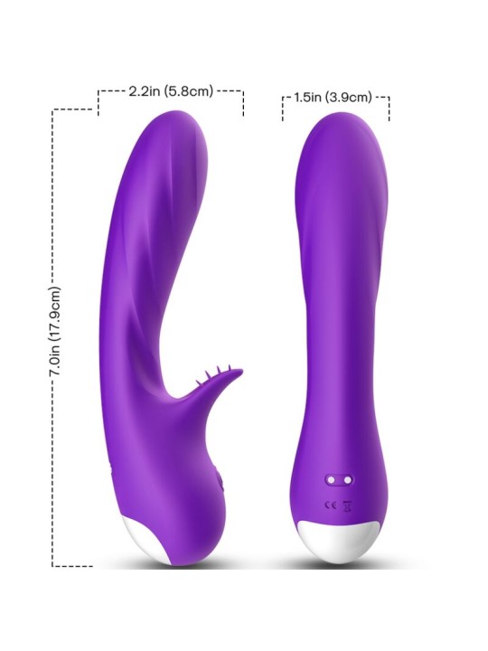ARMONY ROMANCE VIBRADOR CON ESTIMULADOR VIOLETA