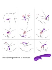ARMONY ROMANCE VIBRADOR CON ESTIMULADOR VIOLETA