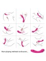 ARMONY DILDO VIBRADOR PUNTO G SILICONA FUCSIA