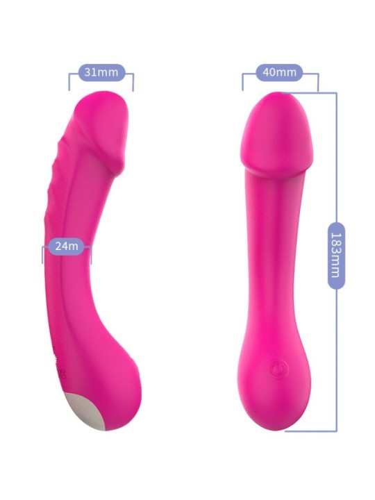 ARMONY DILDO VIBRADOR PUNTO G SILICONA FUCSIA