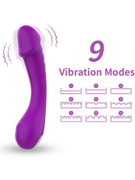 ARMONY DILDO VIBRADOR PUNTO G SILICONA VIOLETA