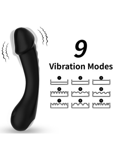 ARMONY DILDO VIBRADOR PUNTO G SILICONA NEGRO