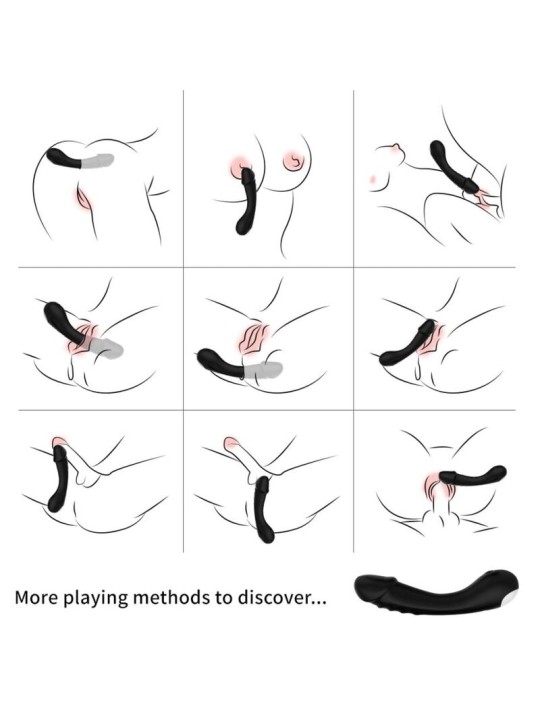 ARMONY DILDO VIBRADOR PUNTO G SILICONA NEGRO