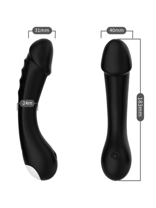 ARMONY DILDO VIBRADOR PUNTO G SILICONA NEGRO