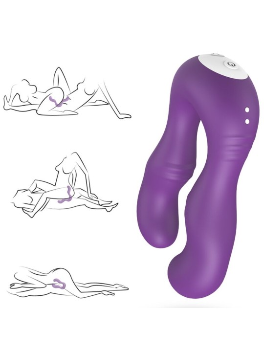 ARMONY SERAPH VIBRADOR DOBLE CONTROL REMOTO VIOLETA