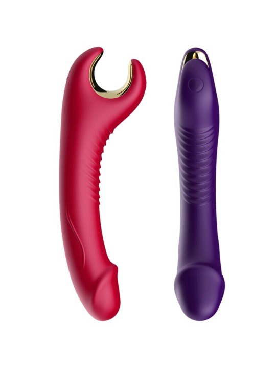 ARMONY PRINCE DILDO VIBRADOR ROTADOR ROJO