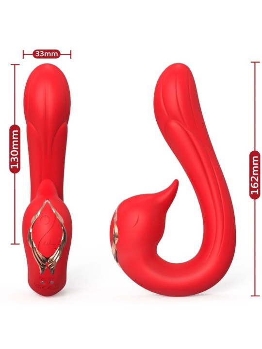ARMONY DELFIN VIBRADOR MULTIPOSICION EFECTO CALOR ROJO