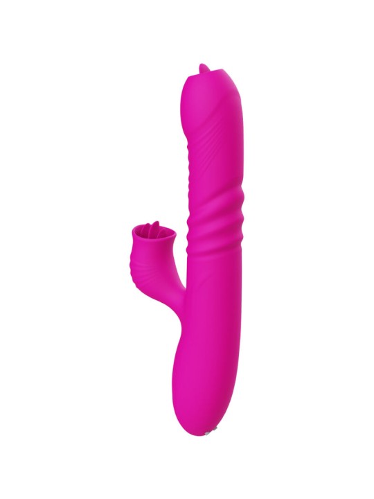 ARMONY FANNY VIBRADOR MULTIFUNCION DOBLE LENGUA EFECTO CALOR FUCSIA