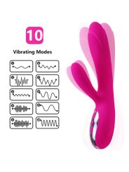 ARMONY VIBRADOR ESTIMULADOR FLEXIBLE EFECTO CALOR FUCSIA