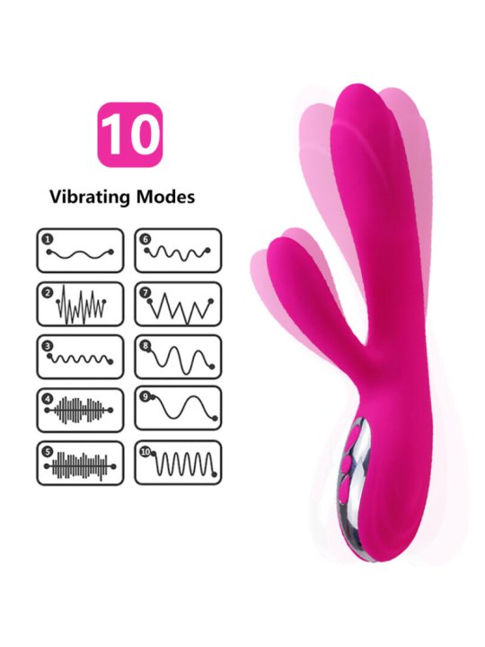 ARMONY VIBRADOR ESTIMULADOR FLEXIBLE EFECTO CALOR FUCSIA