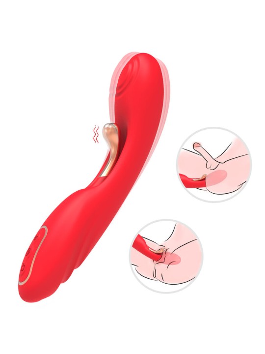 ARMONY VIBRADOR CON LENGUA OSCILANTE ROJO