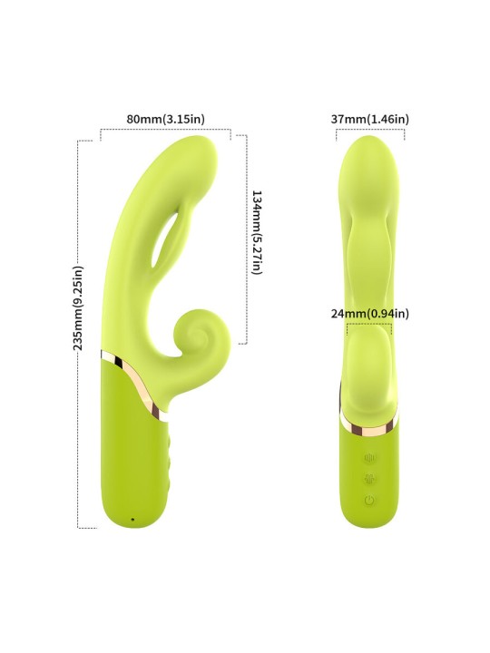 ARMONY VIBRADOR ESTIMULADOR PUNTO A INFLABLE VERDE
