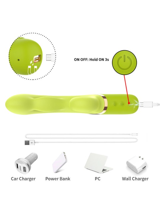 ARMONY VIBRADOR ESTIMULADOR PUNTO A INFLABLE VERDE