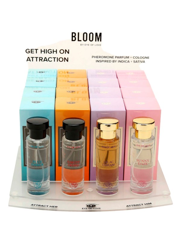 EYE OF LOVE BLOOM EXPOSITOR 4X4 PERFUMES 30 ML