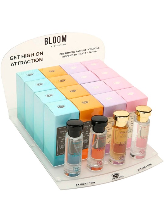 EYE OF LOVE BLOOM EXPOSITOR 4X4 PERFUMES 30 ML
