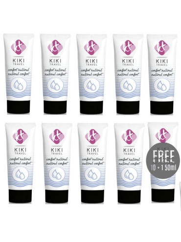 KIKI TRAVEL GEL DESLIZANTE NATURAL CONFORT 50ML 10 1 GRATIS