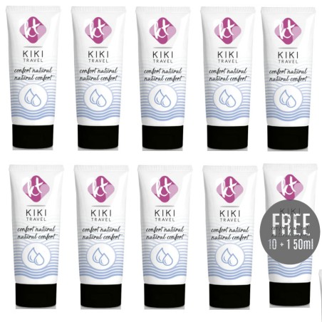 KIKI TRAVEL GEL DESLIZANTE NATURAL CONFORT 50ML 10 1 GRATIS