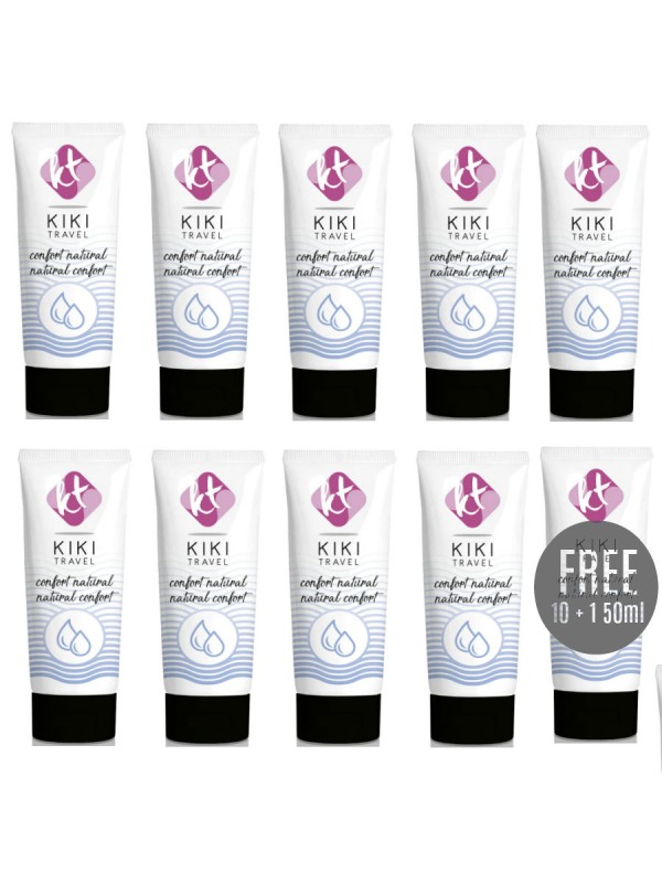 KIKI TRAVEL GEL DESLIZANTE NATURAL CONFORT 50ML 10 1 GRATIS